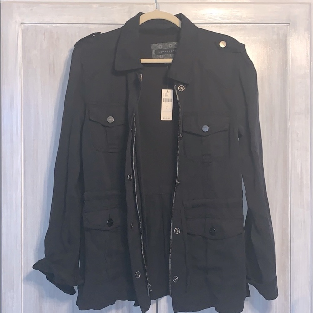 Anthropology Sanctuary Shirt / Jacket Black Large